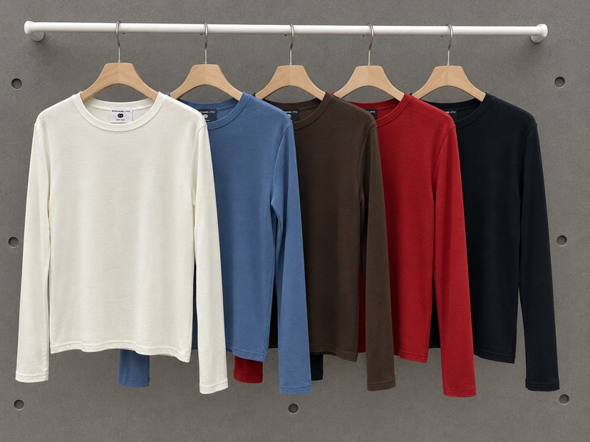 NYLON東大門實拍女士新品人氣推薦真品熱賣時尚休閑長袖T恤NYLON長袖T恤