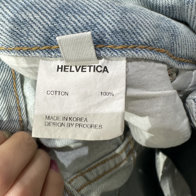 HELVETICA PLUS東大門代購女裝新款推薦人氣真品熱賣牛仔褲HELVETICA牛仔褲