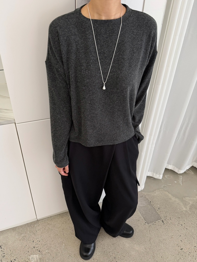 URBANE cloth韓國直郵女裝新品人氣休閑推薦長袖T恤羊毛URBANE cloth長袖T恤