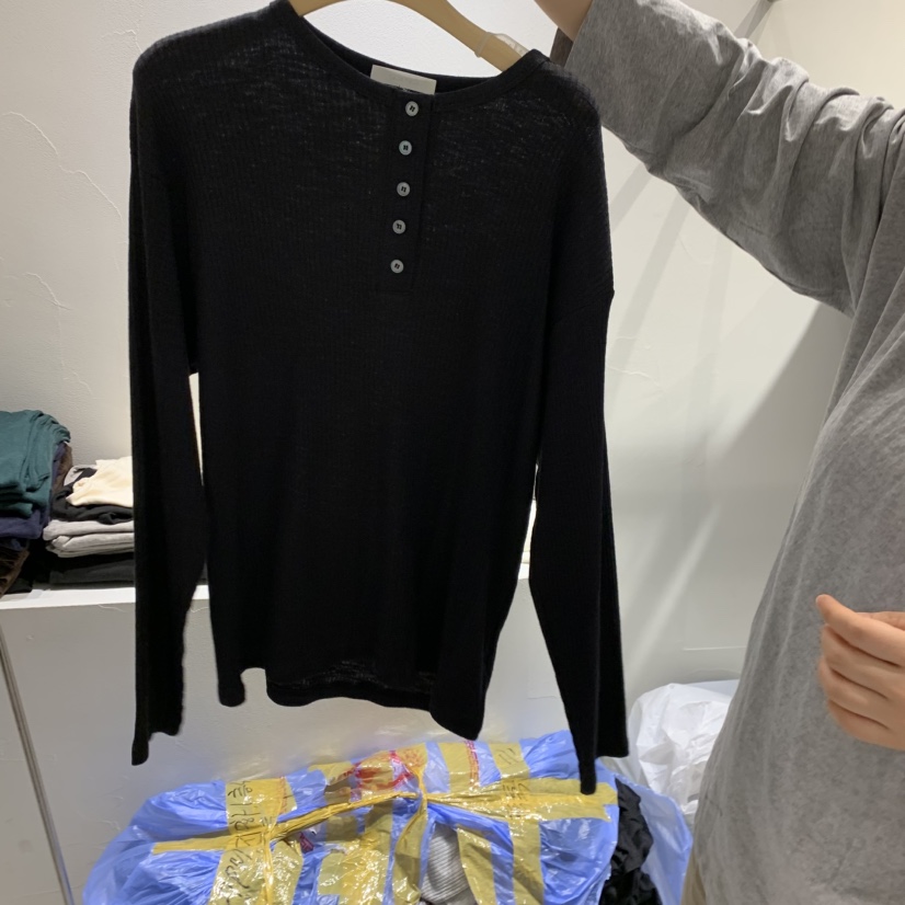 TALK TALK韓國直郵女士新品真品人氣熱賣推薦休閑長袖T恤TALK TALK長袖T恤圖色6黑