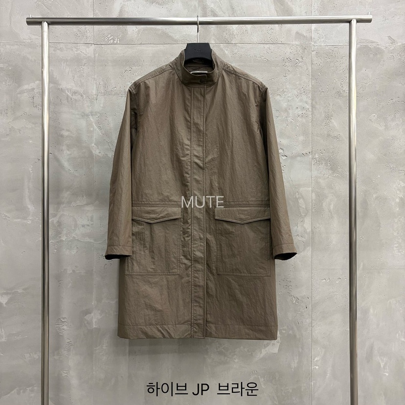 MUTE-P韓國代購女士新款時尚推薦人氣熱賣休閑真品長款風衣MUTE長款風衣圖色1