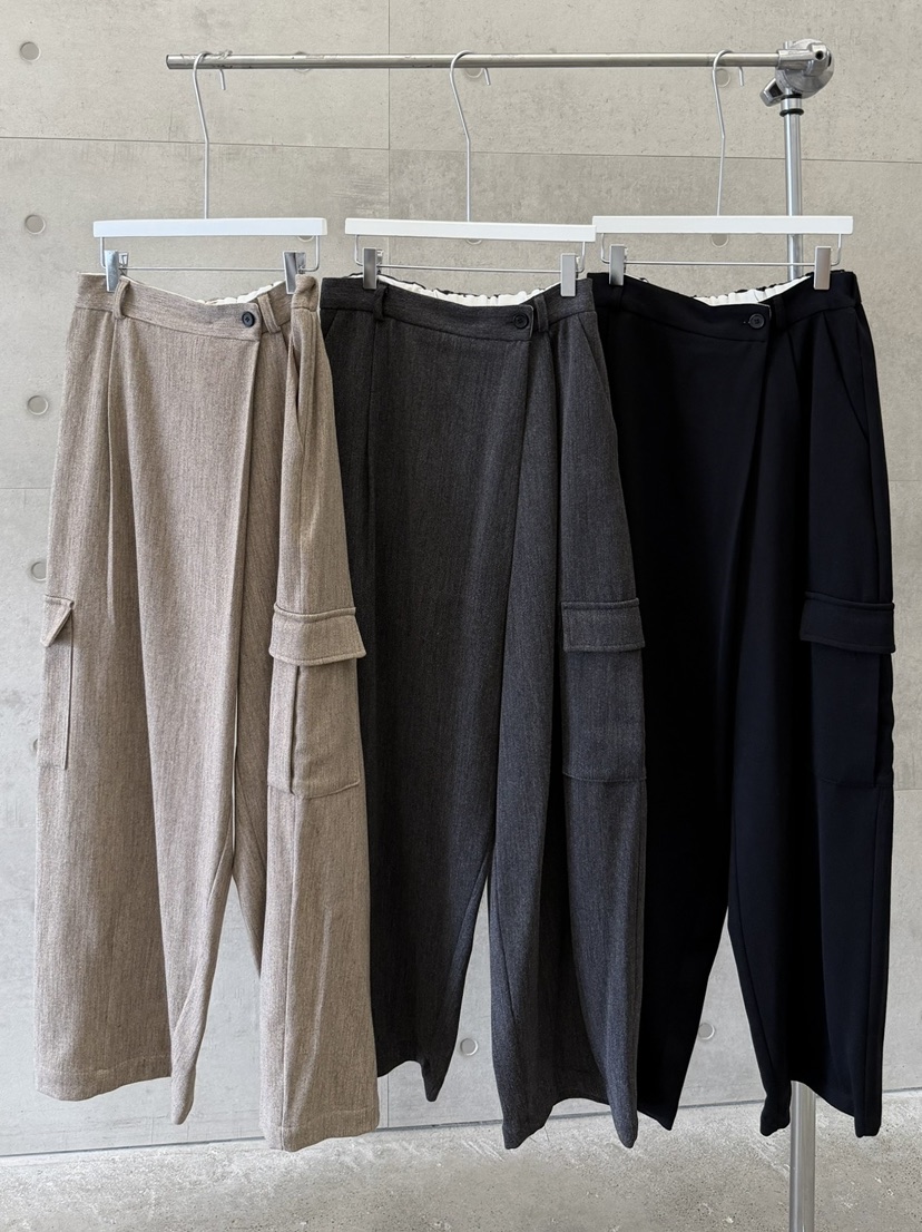 URBANE cloth東大門直郵女士新款時尚推薦休閑褲工裝褲折疊URBANE cloth休閑褲