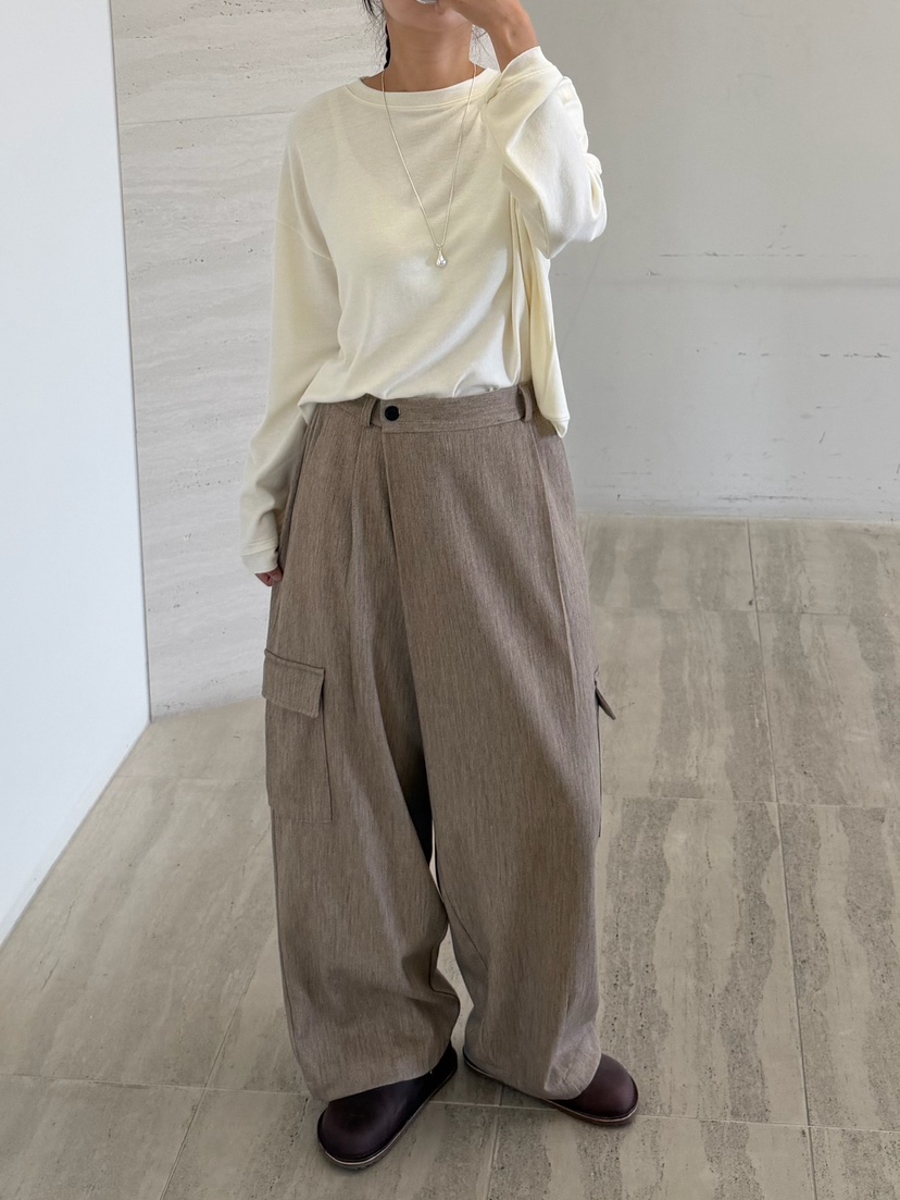 URBANE cloth東大門直郵女士新款時尚推薦休閑褲工裝褲折疊URBANE cloth休閑褲