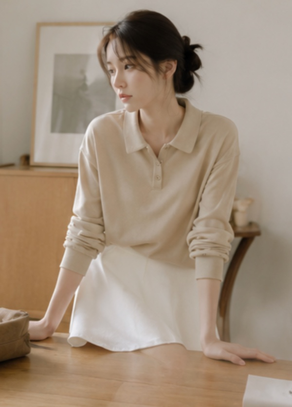 THE EYL東大門代購女士新款推薦休閑時尚真品人氣長袖T恤THE EYL長袖T恤