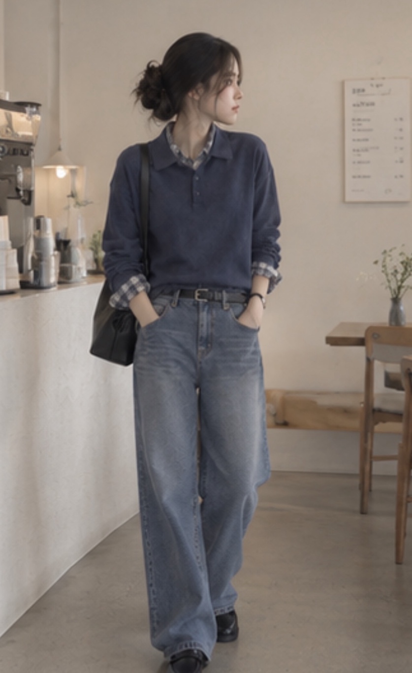 THE EYL東大門代購女士新款推薦休閑時尚真品人氣長袖T恤THE EYL長袖T恤