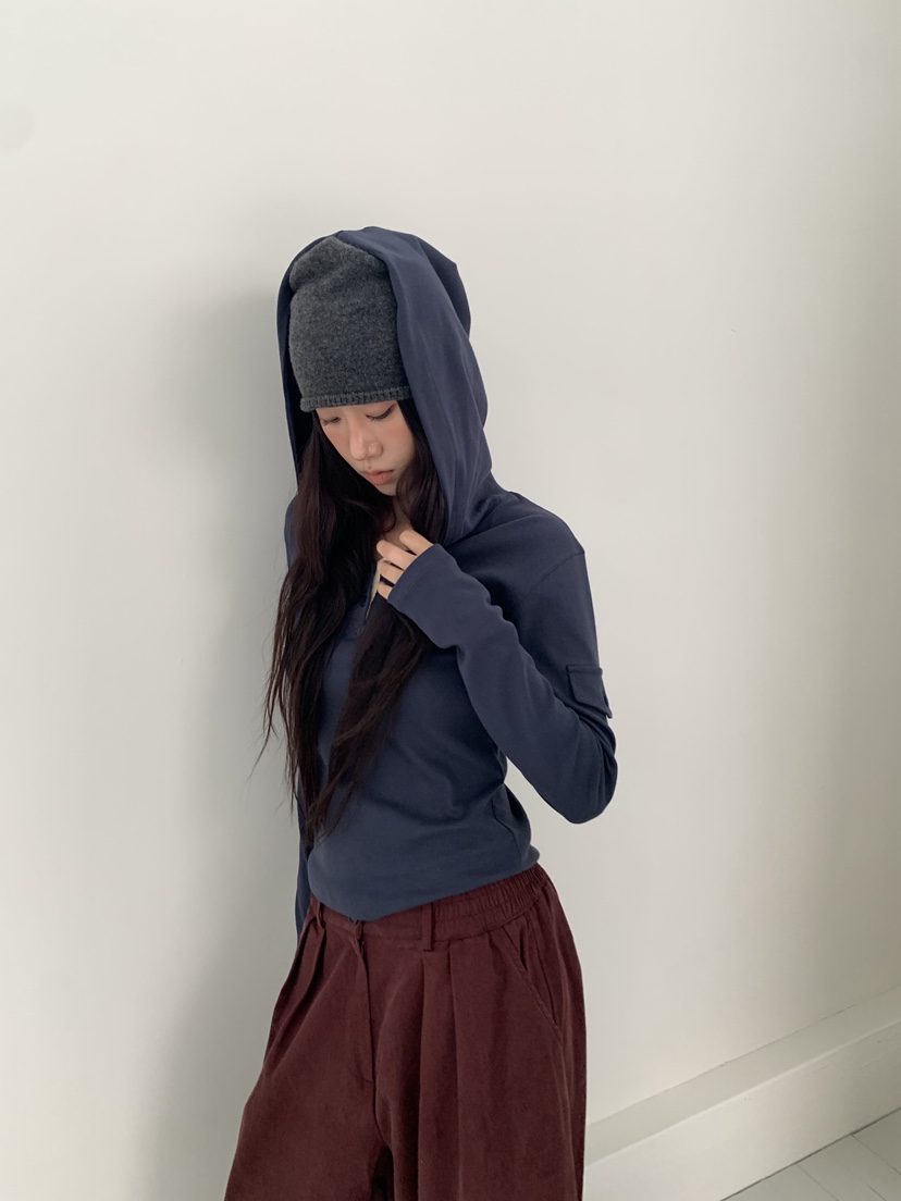 SUNDER MARKET東大門實拍女裝新品真品人氣休閑時尚長袖T恤SUNDER MARKET長袖T恤