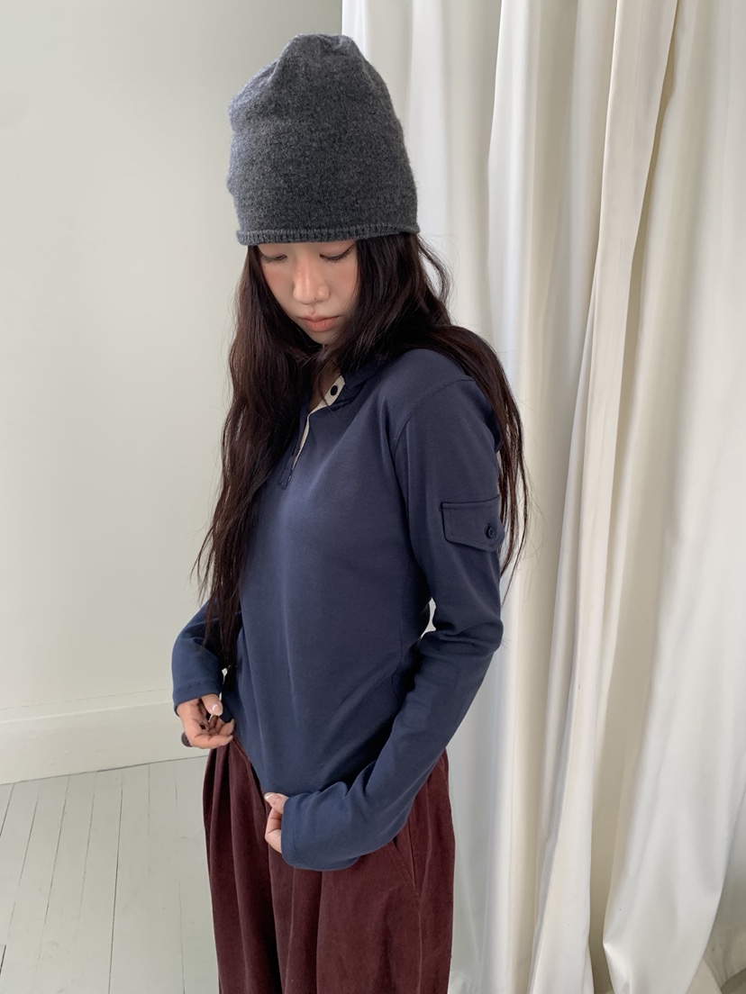 SUNDER MARKET東大門實拍女裝新品真品人氣休閑時尚長袖T恤SUNDER MARKET長袖T恤圖色2