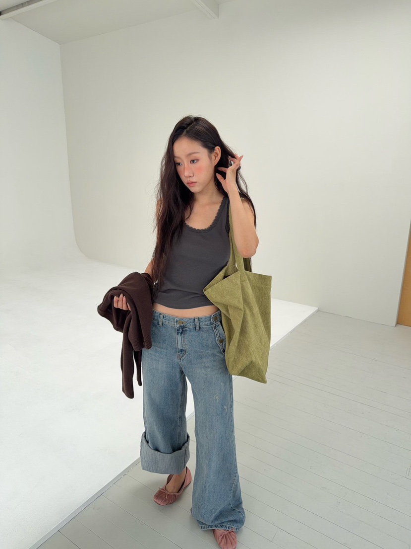 SUNDER MARKET韓國直郵女裝新款真品熱賣單肩斜跨包牛皮SUNDER MARKET單肩/斜跨包圖色2