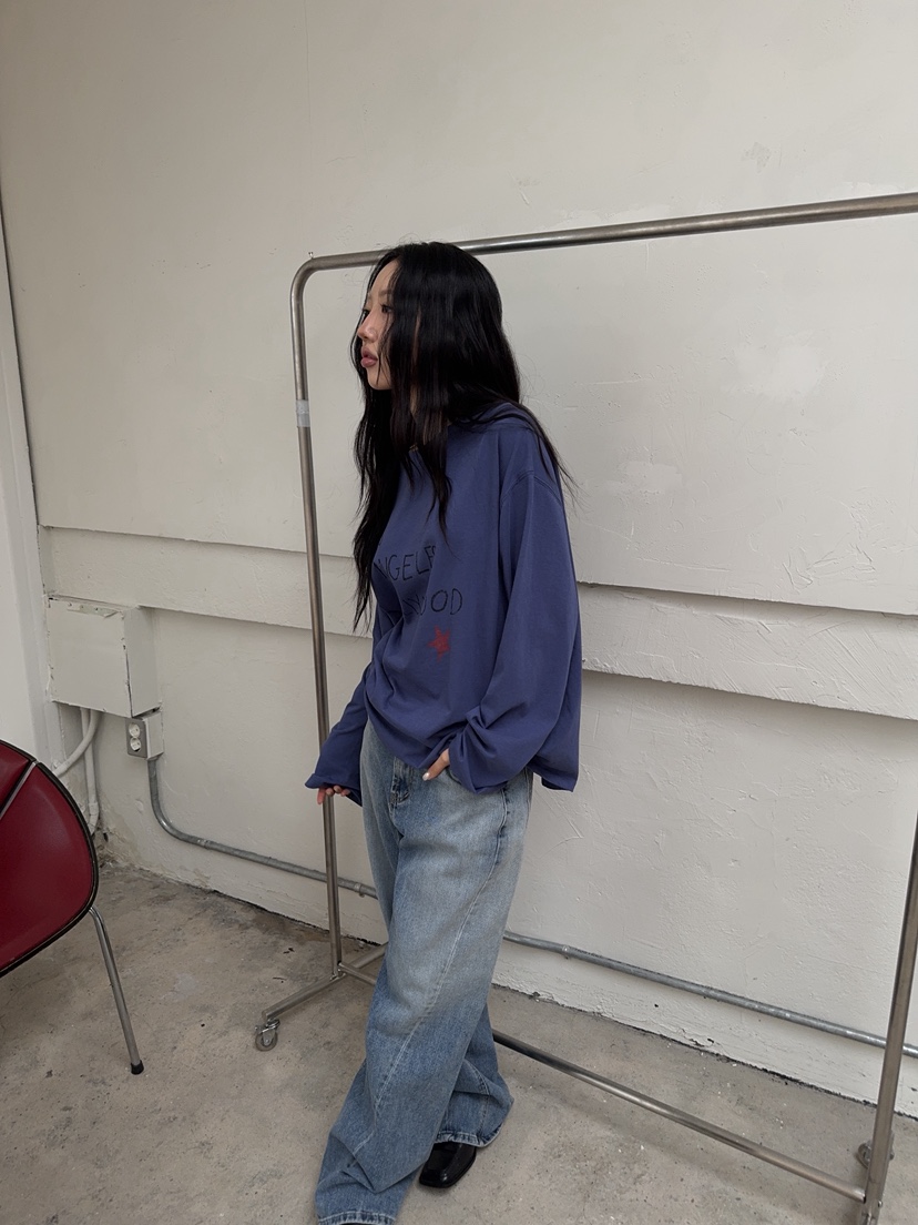 SUNDER MARKET韓國代購女裝新款真品休閑熱賣時尚長袖T恤SUNDER MARKET長袖T恤