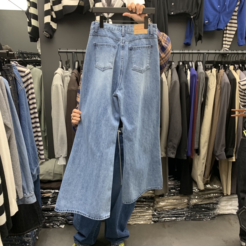 STAR-L東大門實拍女士新品時尚熱賣推薦真品休閑牛仔褲口袋STAR-L牛仔褲