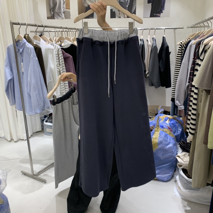 YUNBAL東大門直郵女裝新品熱賣推薦真品人氣休閑休閑褲腰帶YUNBAL休閑褲圖色2
