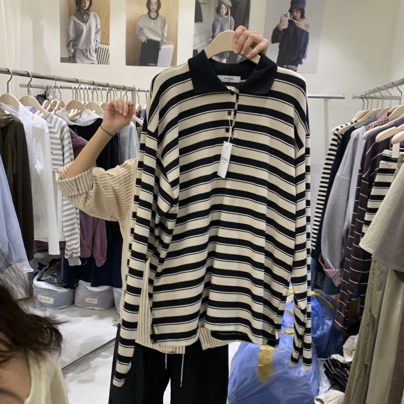 YUNBAL韓國代購女士新款人氣推薦真品熱賣休閑時尚長袖T恤YUNBAL長袖T恤圖色1