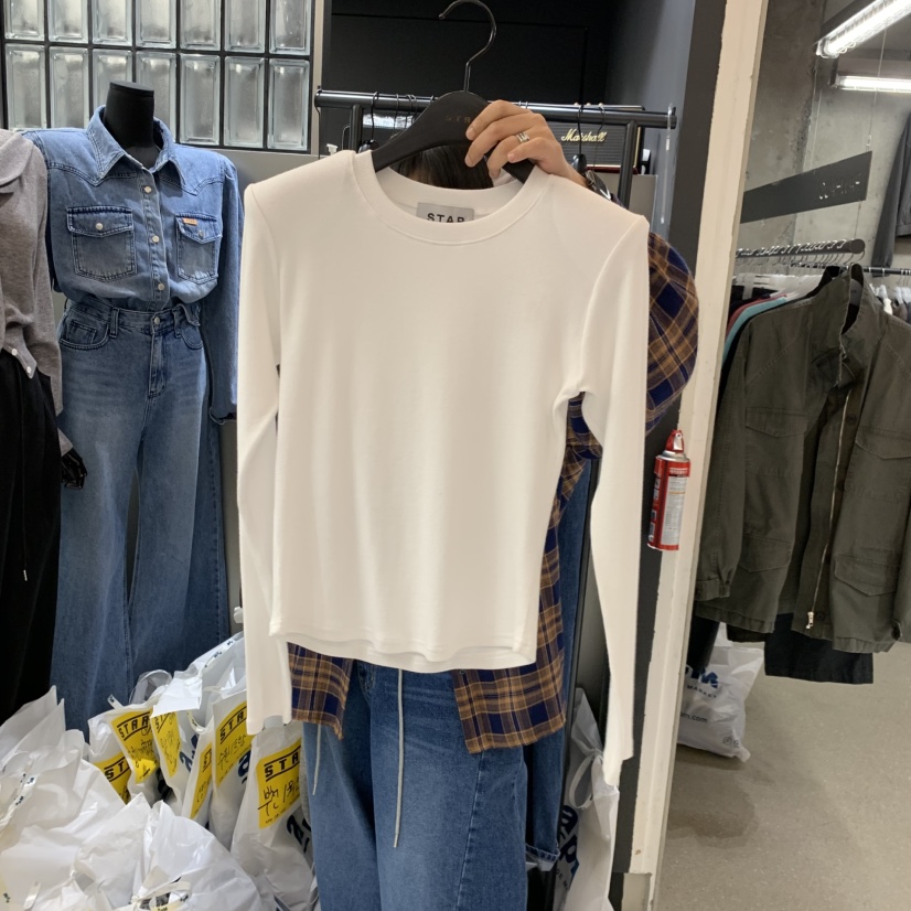 STAR-L東大門代購女士新品真品休閑熱賣人氣推薦長袖T恤STAR-L長袖T恤圖色1