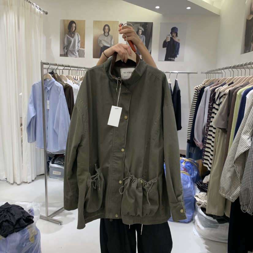YUNBAL東大門代購女士新品時尚熱賣休閑人氣推薦夾克水洗YUNBAL夾克圖色1