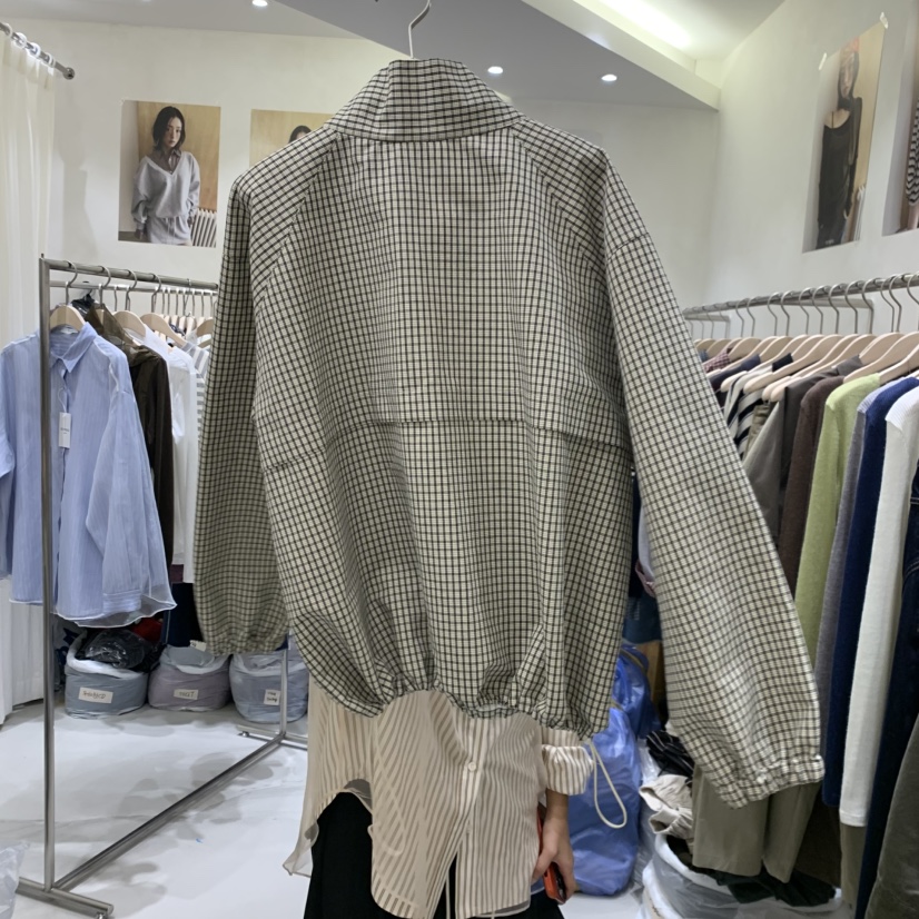 YUNBAL東大門直郵女裝新品推薦真品人氣時尚衛衣防風衣格子YUNBAL衛衣