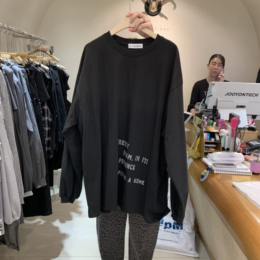 BLACKFRIDAY東大門代購女裝新品真品推薦人氣熱賣長袖T恤BLACK FRIDAY長袖T恤圖色2