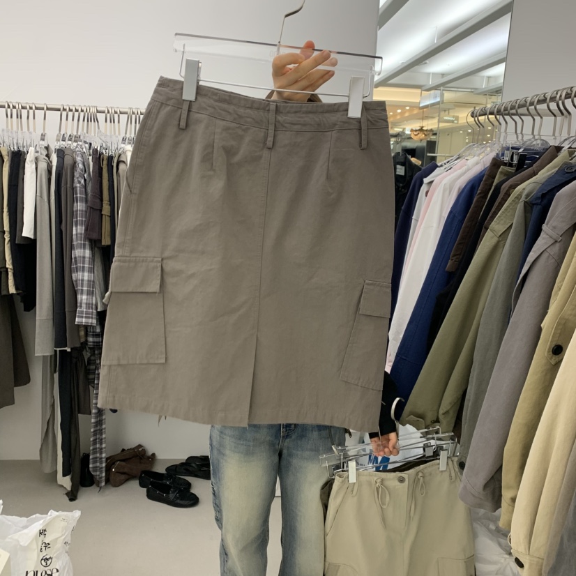 PADO韓國直郵女裝新品時尚人氣休閑推薦熱賣半身裙中短裙棉PADO半身裙/中短裙