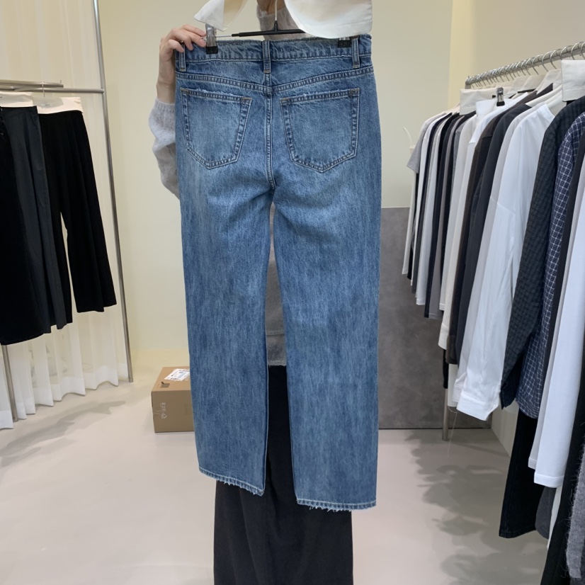 HWAE AND東大門代購女裝新品人氣推薦牛仔褲直筒牛仔復古HWAE AND牛仔褲
