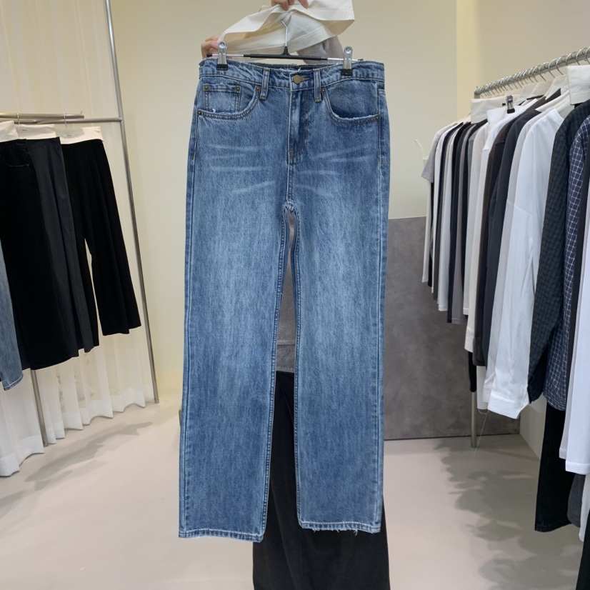 HWAE AND東大門代購女裝新品人氣推薦牛仔褲直筒牛仔復古HWAE AND牛仔褲圖色2