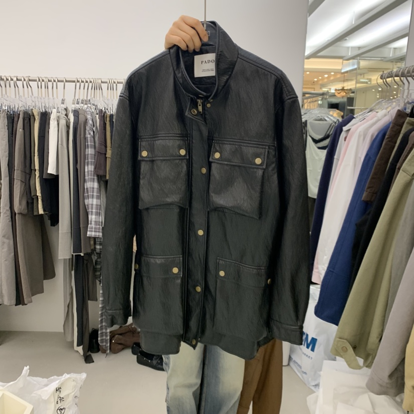 PADO東大門直郵女裝新品真品推薦時尚休閑人氣熱賣夾克皮革PADO夾克圖色1
