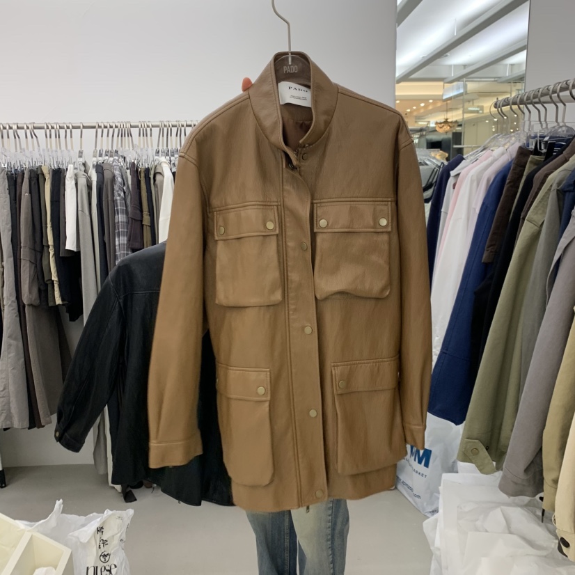 PADO東大門直郵女裝新品真品推薦時尚休閑人氣熱賣夾克皮革PADO夾克圖色2