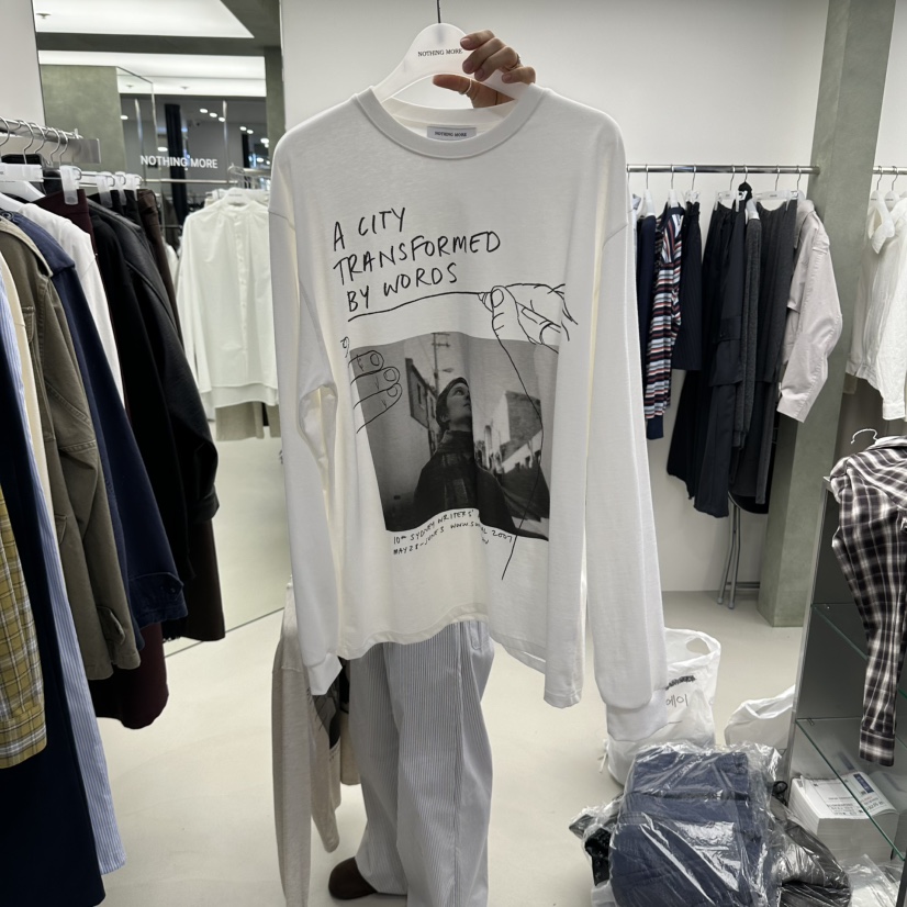 NOTHING MORE東大門實拍女裝新品人氣推薦真品熱賣長袖T恤NOTHING MORE長袖T恤圖色1