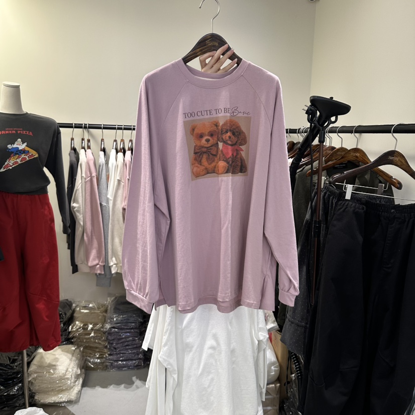 HONEY東大門實拍女裝新品真品時尚休閑熱賣人氣推薦長袖T恤Honey長袖T恤圖色2
