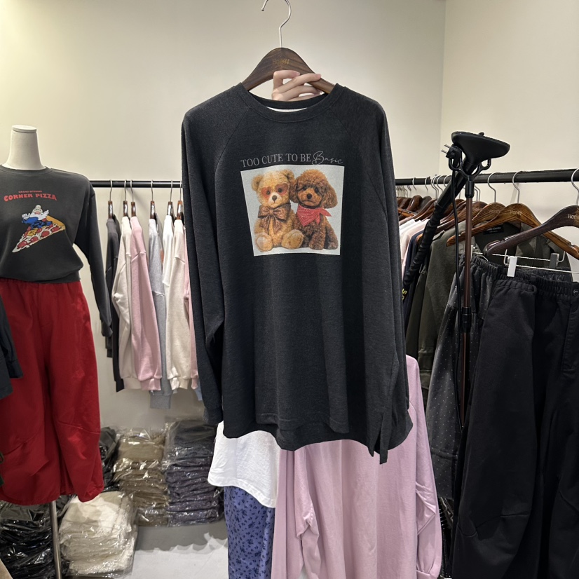 HONEY東大門實拍女裝新品真品時尚休閑熱賣人氣推薦長袖T恤Honey長袖T恤圖色3