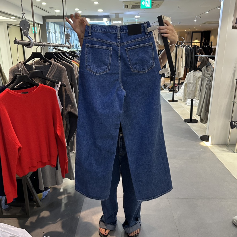ELF-L韓國代購女裝新品真品時尚休閑人氣熱賣牛仔褲皮革PROJECT ELF牛仔褲