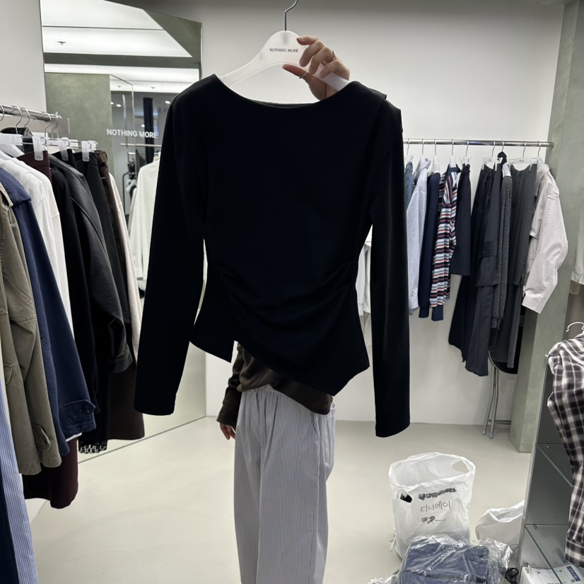 NOTHING MORE韓國直郵女裝新品推薦時尚人氣真品長袖T恤NOTHING MORE長袖T恤圖色2