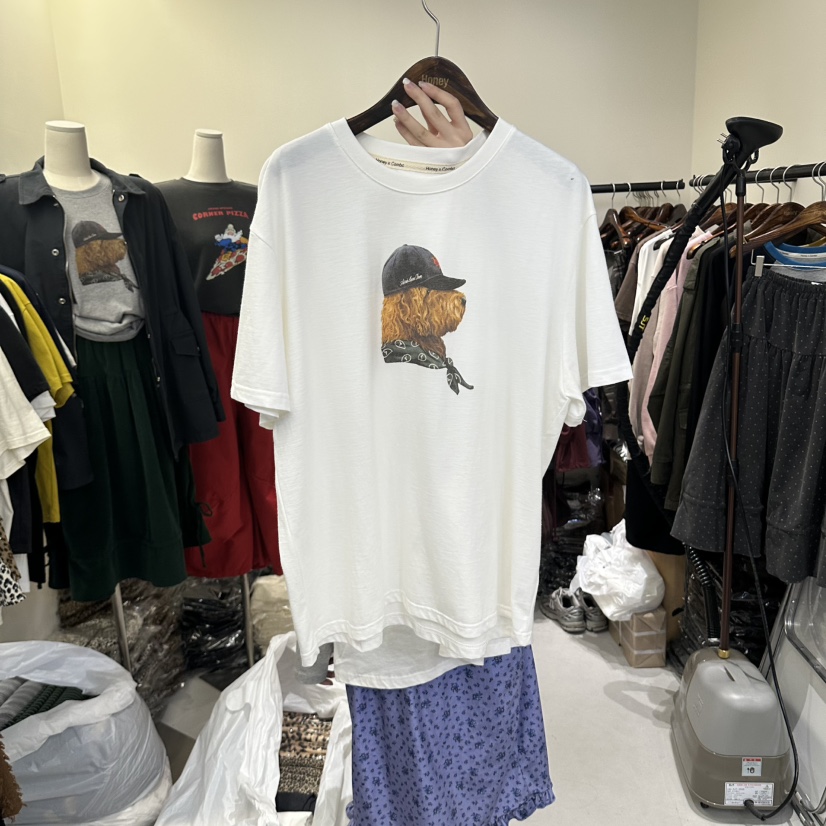 HONEY韓國直郵女士新品休閑時尚人氣推薦真品熱賣T恤HoneyT恤圖色1