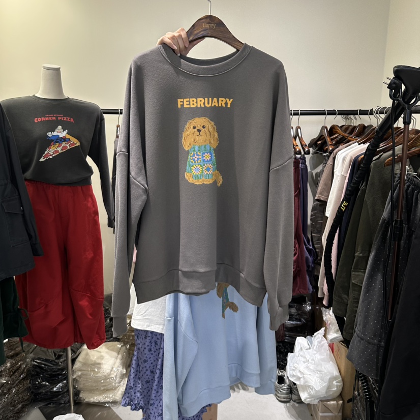 HONEY韓國直郵女士新品真品休閑時尚熱賣推薦人氣衛衣Honey衛衣圖色2