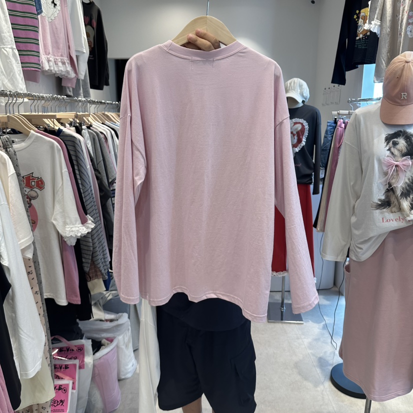 EVE韓國代購女裝新品休閑時尚真品推薦熱賣人氣長袖T恤兔子EVE長袖T恤
