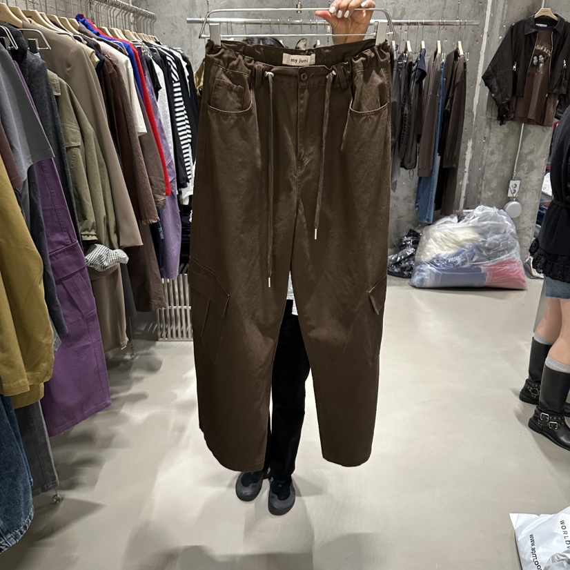 JUNI韓國代購女裝新品人氣推薦熱賣真品休閑時尚休閑褲my juni休閑褲圖色3