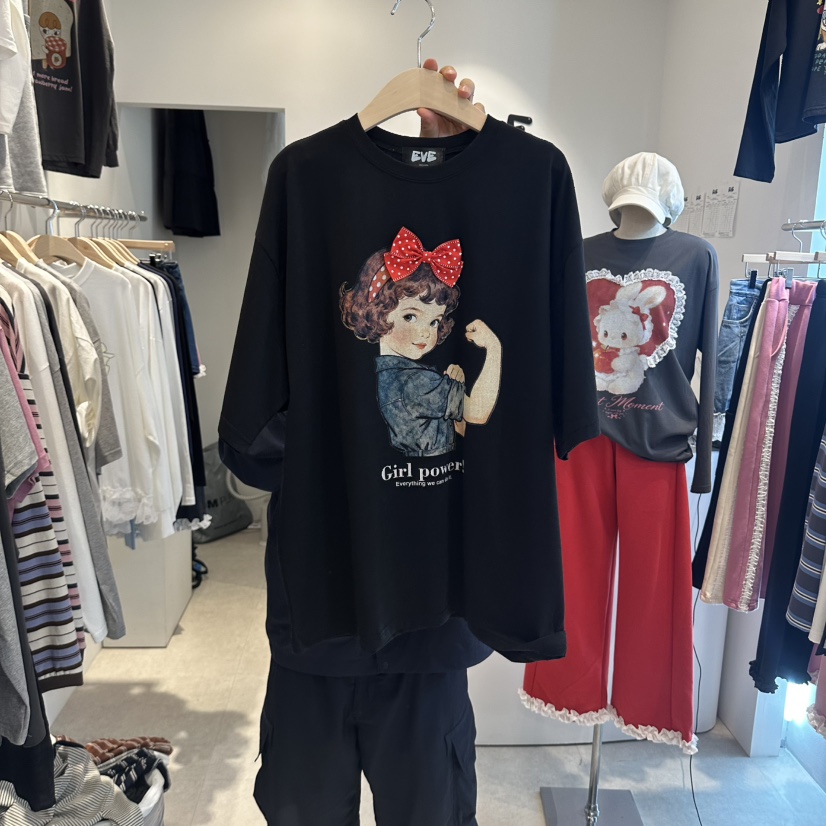 EVE韓國直郵女裝新品人氣時尚休閑熱賣真品推薦T恤EVET恤圖色3