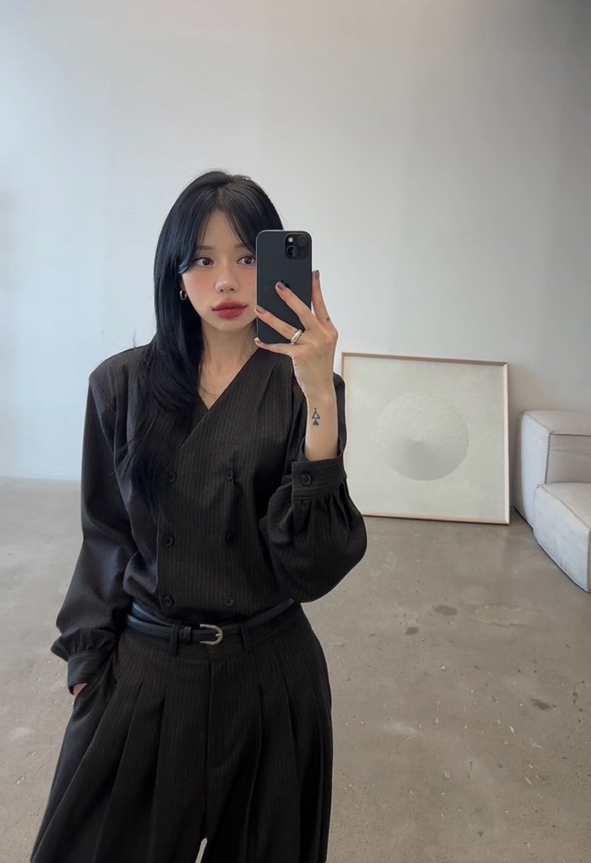 AMUSE SEOUL韓國直郵女士新品休閑時尚推薦真品襯衫蕾絲衫AMUSE SEOUL襯衫/蕾絲衫