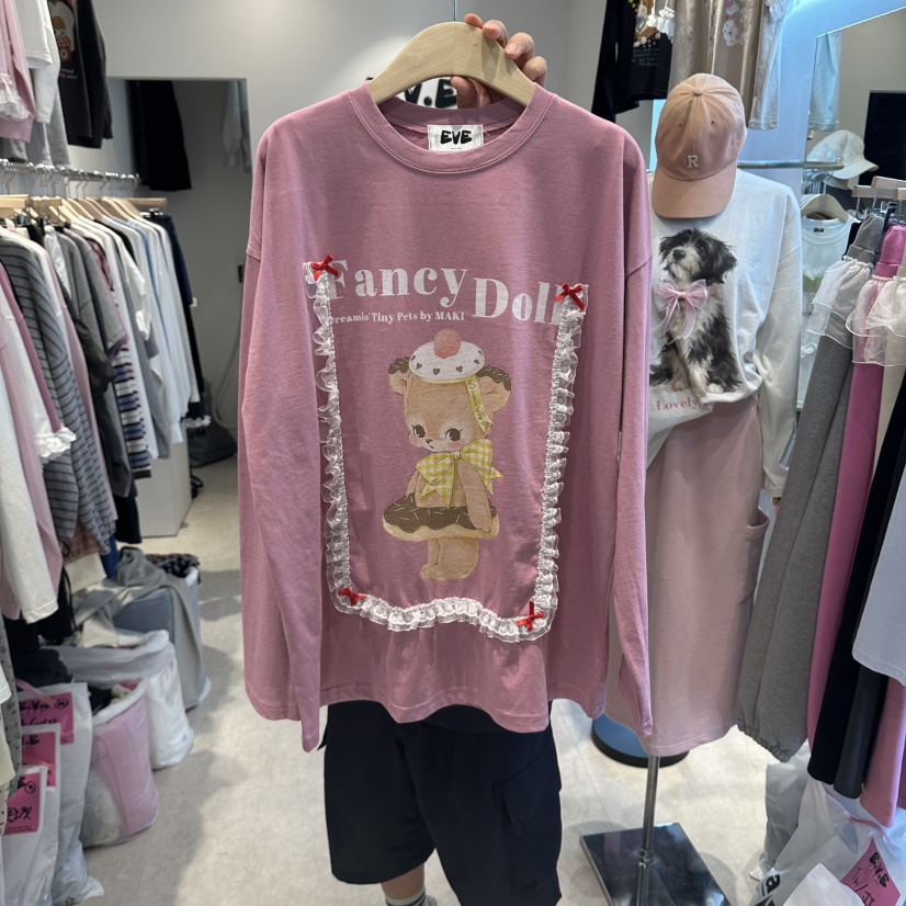 EVE東大門直郵女裝新款人氣真品推薦休閑時尚熱賣長袖T恤EVE長袖T恤圖色2