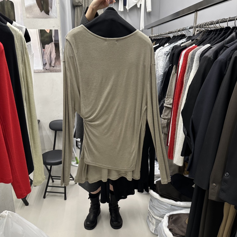 VIVEL韓國直郵女裝新品時尚真品熱賣推薦休閑人氣長袖T恤VIVEL長袖T恤