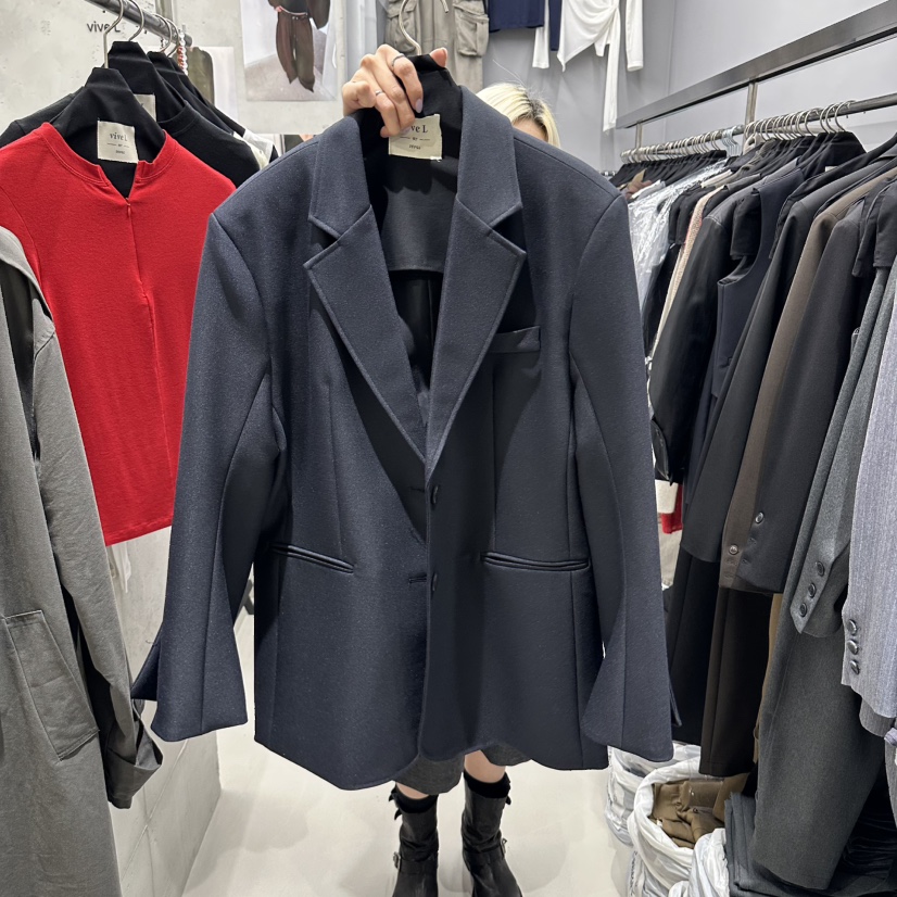 VIVEL東大門代購女裝新品人氣推薦真品熱賣時尚休閑夾克VIVEL夾克圖色2灰色