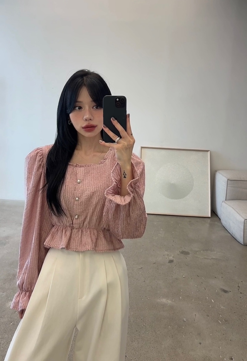 AMUSE SEOUL韓國代購女士新品熱賣真品休閑推薦襯衫蕾絲衫AMUSE SEOUL襯衫/蕾絲衫