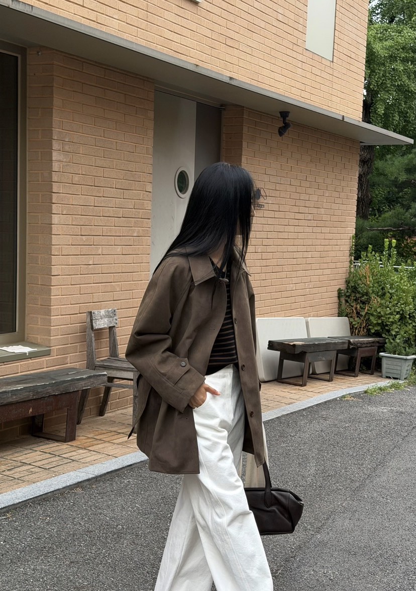 AMY GRACE-A東大門代購女士新品時尚人氣熱賣夾克含腰帶AMY GRACE夾克