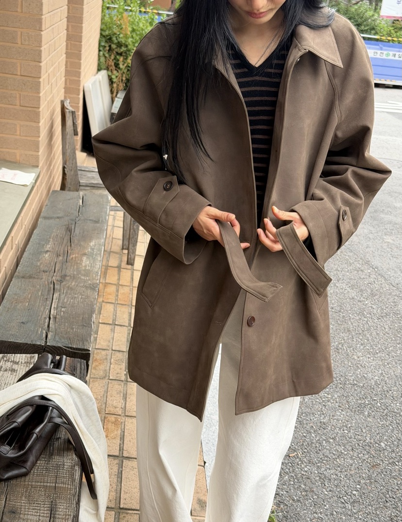 AMY GRACE-A東大門代購女士新品時尚人氣熱賣夾克含腰帶AMY GRACE夾克