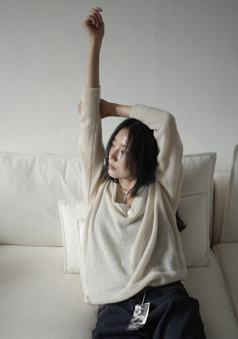 AMY GRACE-A東大門實拍女士新品休閑時尚人氣真品針織衫AMY GRACE針織衫