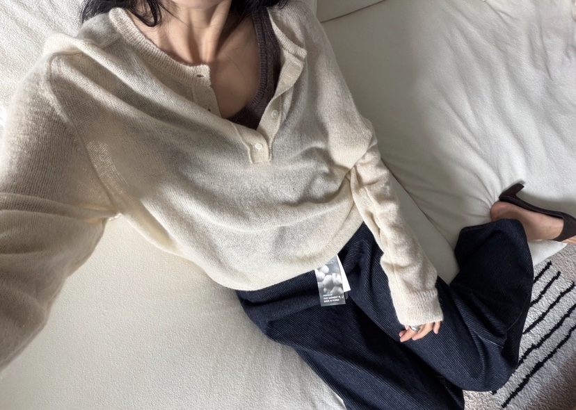 AMY GRACE-A東大門實拍女士新品休閑時尚人氣真品針織衫AMY GRACE針織衫