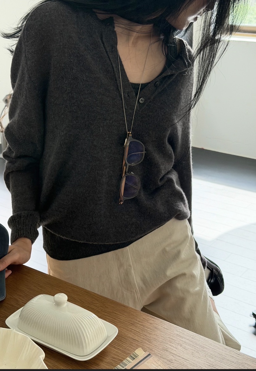 AMY GRACE-A東大門實拍女士新品休閑時尚人氣真品針織衫AMY GRACE針織衫
