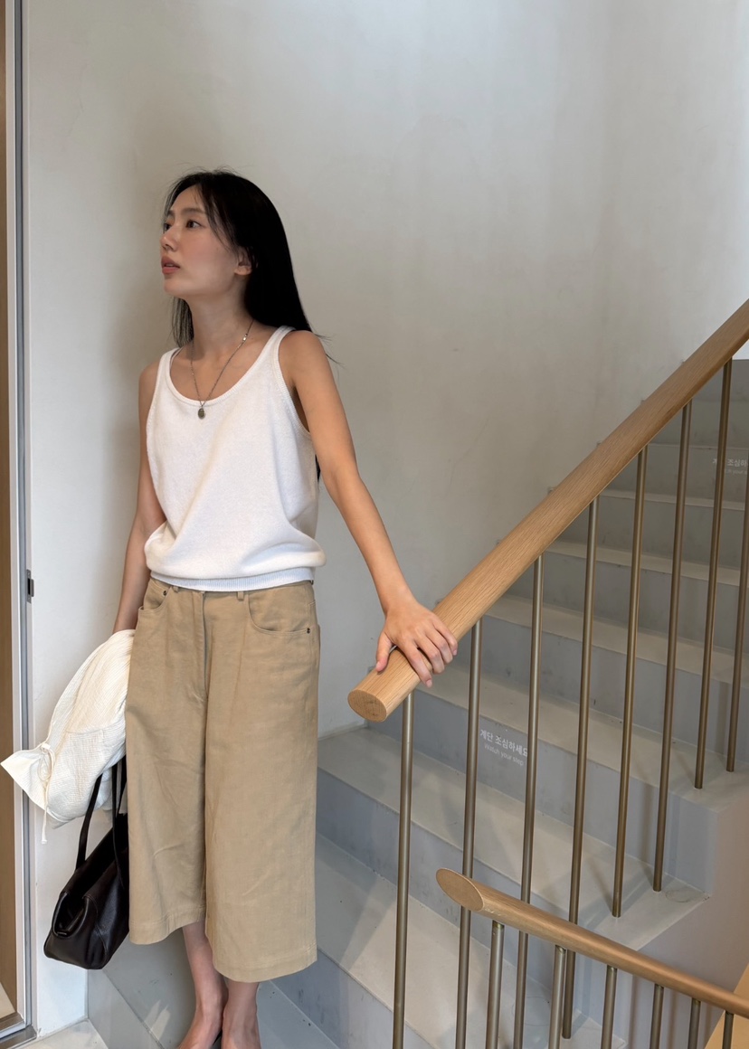 AMY GRACE-A韓國直郵女士新品真品吊帶背心不含內搭羊毛AMY GRACE吊帶/背心