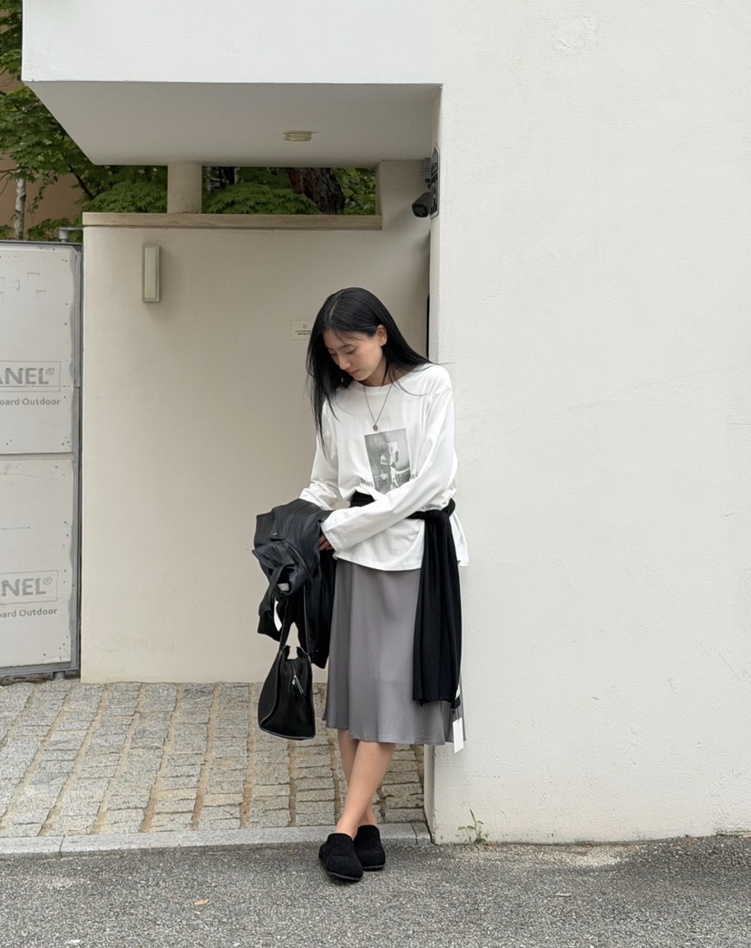 AMY GRACE-A韓國直郵女士新款熱賣人氣推薦休閑長袖T恤AMY GRACE長袖T恤