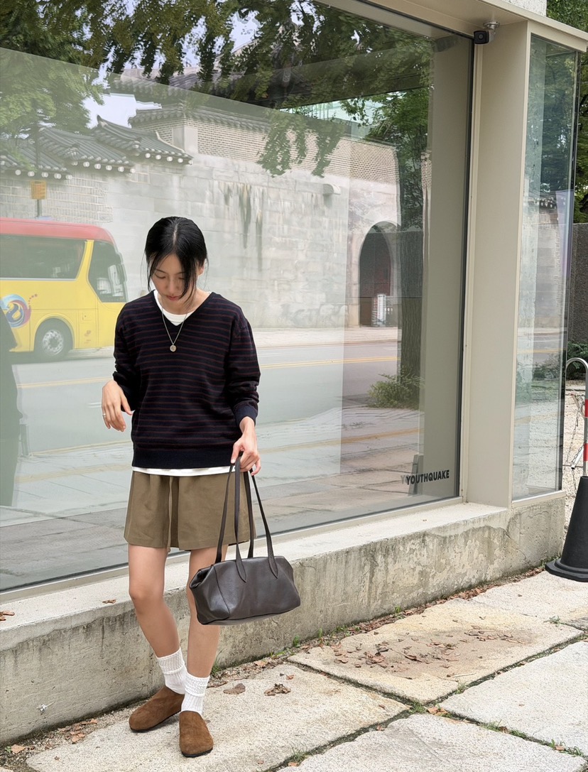 AMY GRACE-A東大門實拍女士新品真品人氣熱賣針織衫條紋AMY GRACE針織衫