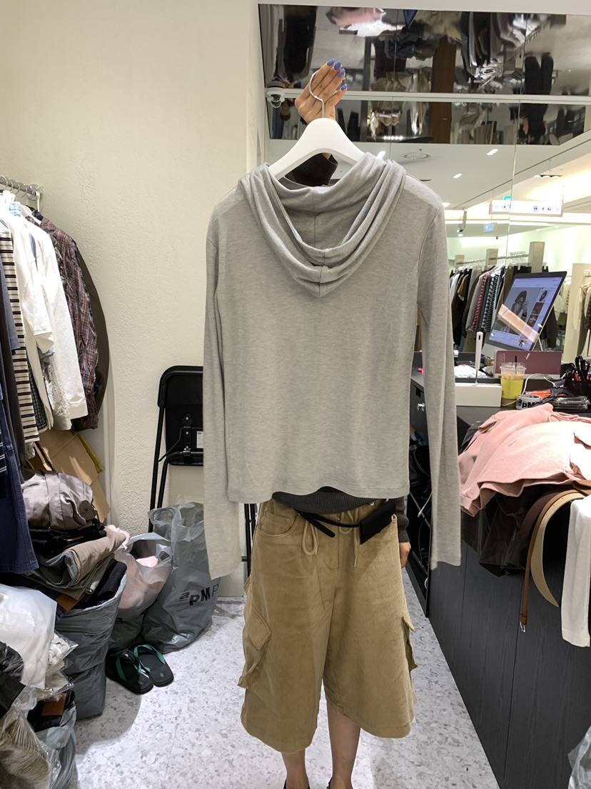 TAERI韓國代購女士新品熱賣時尚真品開衫天絲羊毛開衫連帽TAERI/CEDARWOOD開衫