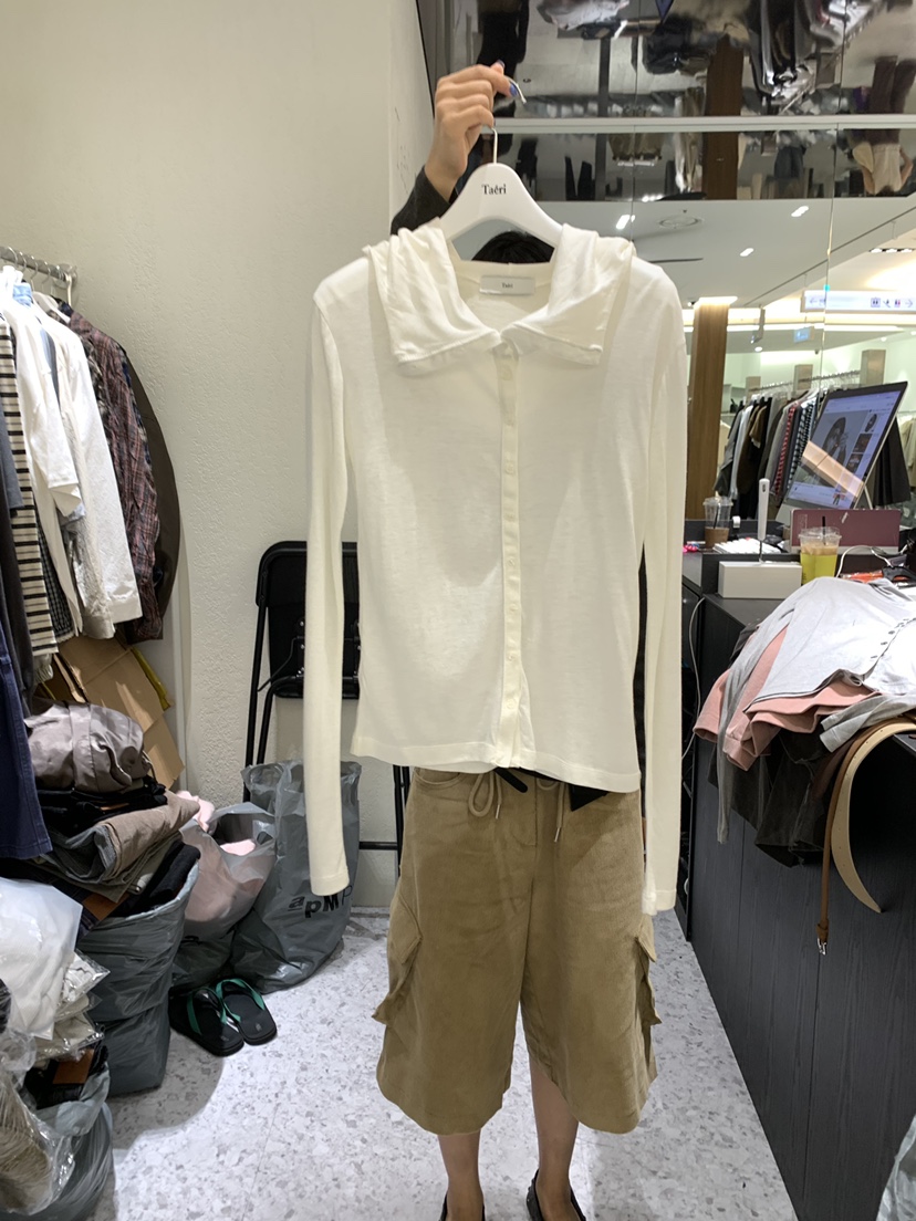 TAERI韓國代購女士新品熱賣時尚真品開衫天絲羊毛開衫連帽TAERI/CEDARWOOD開衫圖色3